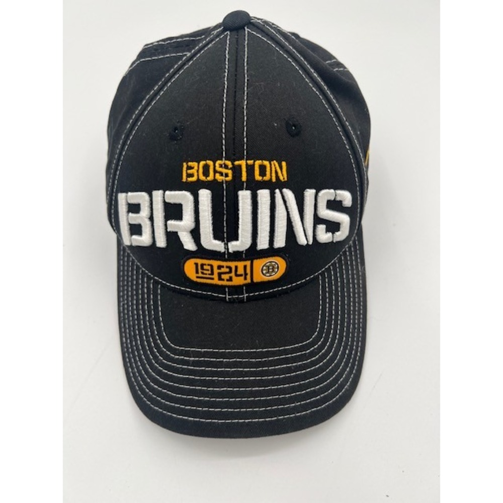 Reebok Boston Bruins Sideline Bench Series Hat Cap Black Adjustable Vintage NHL